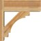 Ekena Millwork Merced Block Rough Sawn Outlooker, Western Red Cedar, 8"W x 22"D x 22"H OUT08X22X22MRC05RWR - alternate 3